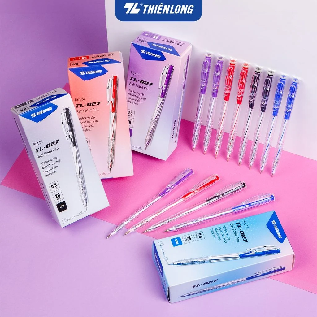 Bút bi Thiên Long TL - 027 Đỏ